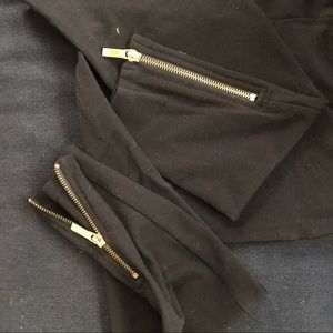 Michael kors leggings with zipper